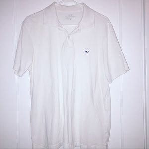 Vineyard Vines White Polo, Size: Medium